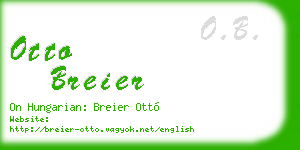 otto breier business card